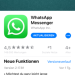 iPhone-Apps Auswahl WhatsApp