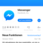 iPhone-Apps Auswahl Facebook Messenger