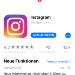 iPhone-Apps Auswahl Instagram