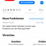 iPhone-Apps Auswahl YouTube