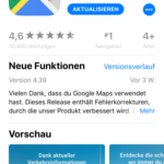 iPhone-Apps Auswahl Google Maps