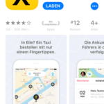 iPhone-Apps Auswahl myTaxi