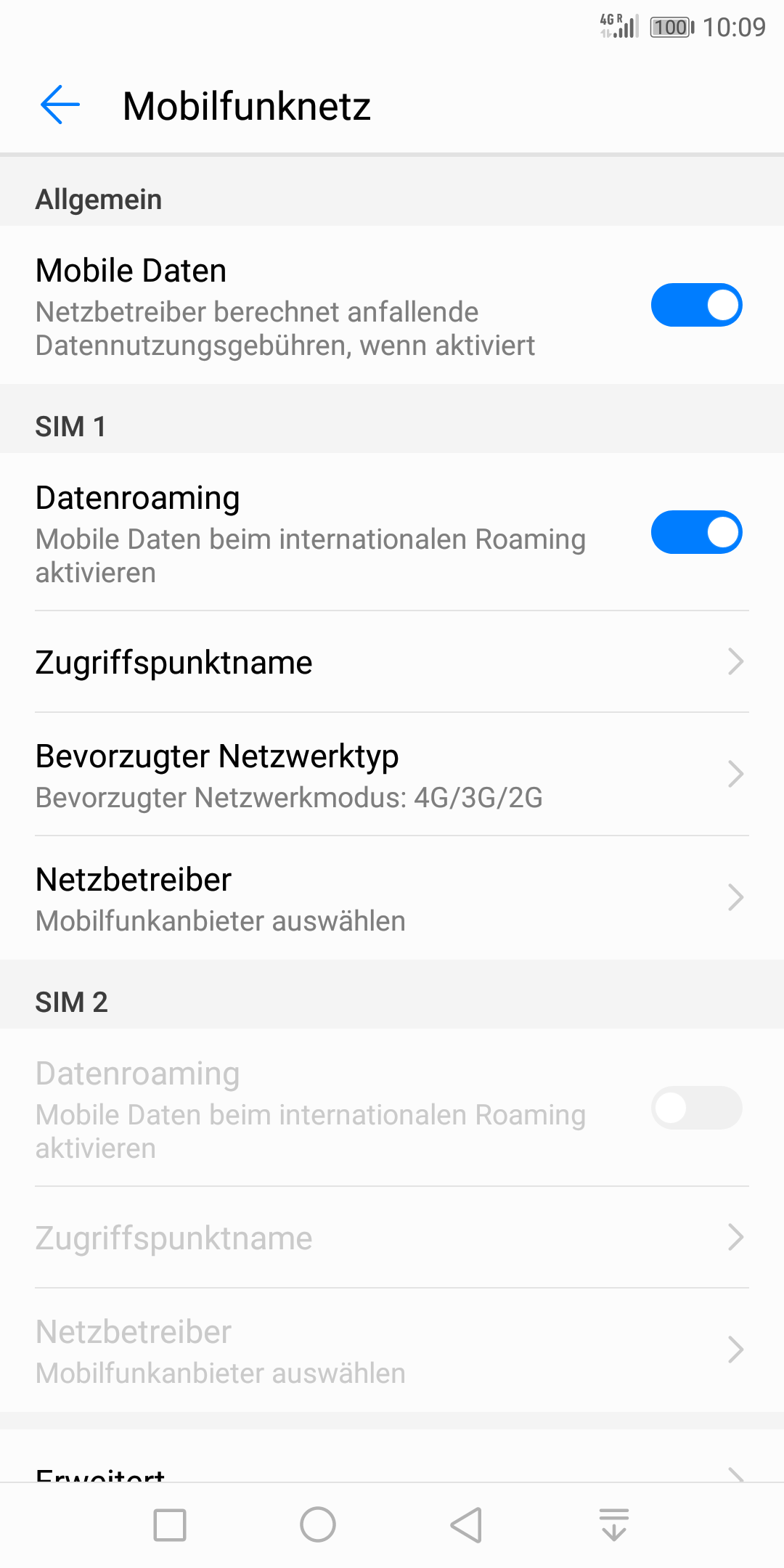 Mobile Daten ein- oder ausschalten - Android