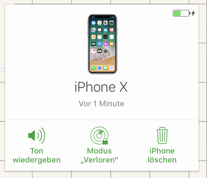 iPhone verloren orten über iCloud