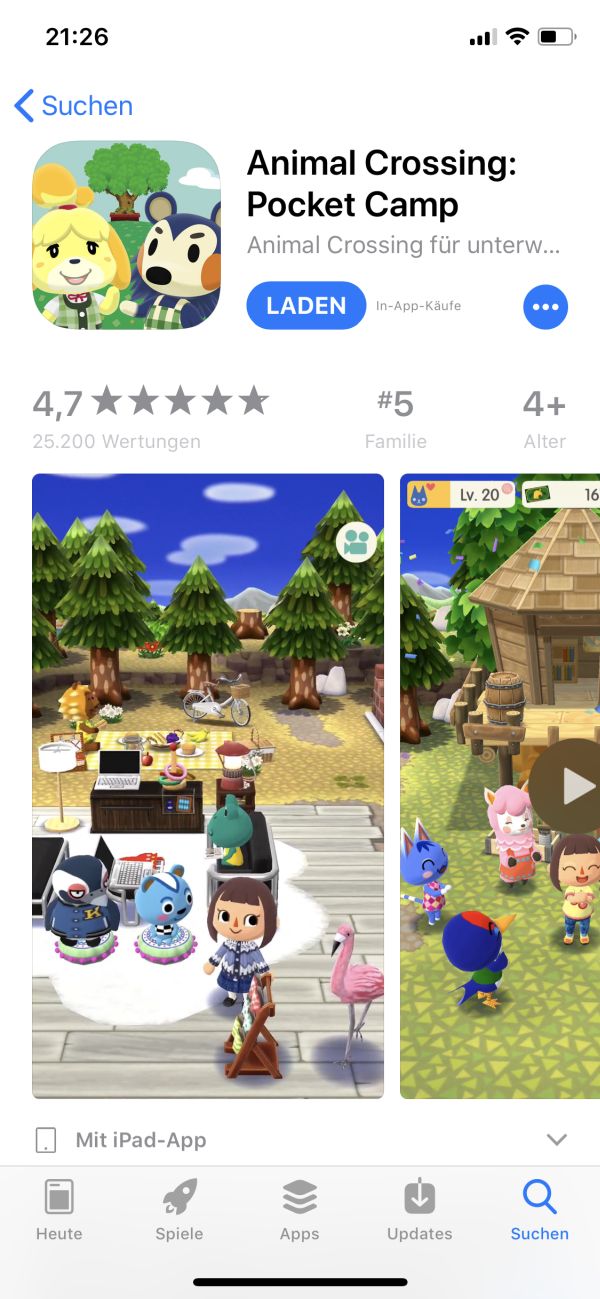 Animal Crossing App/Spiel