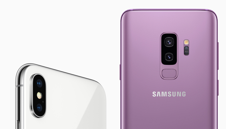 Samsung Galaxy S9, Galaxy S9+ und iPhone X im Vergleich