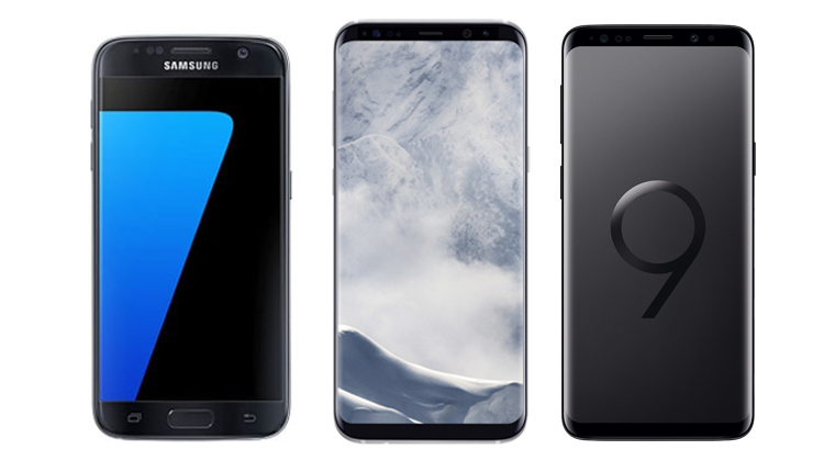 Samsung Galaxy S7, Galaxy S8 und Galaxy S9 im Vergleich