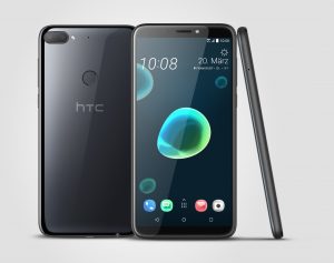 Schwarze Version des HTC Desire 12+ mit Dual-Kamera