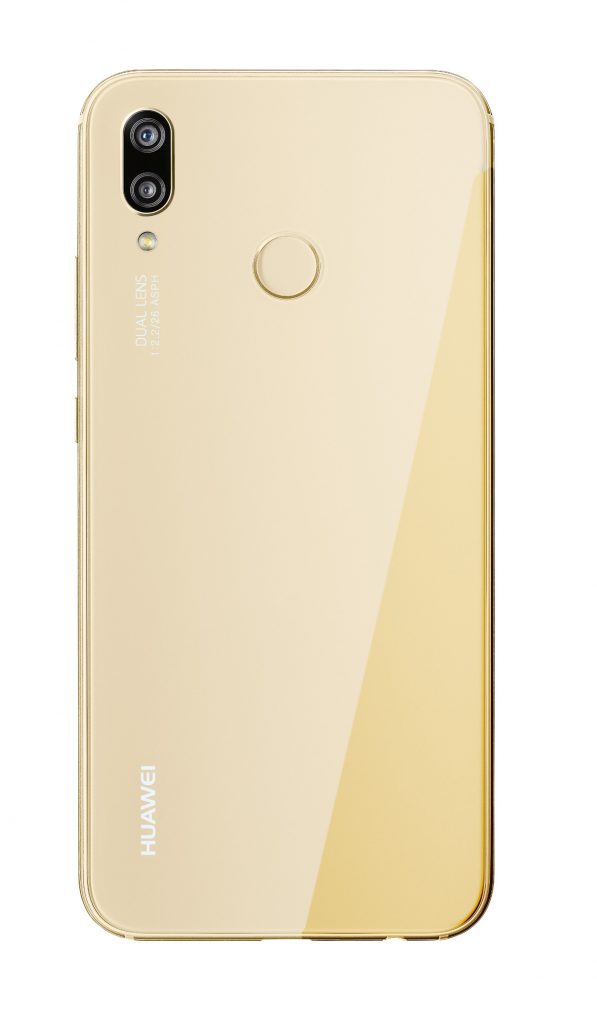 Rückseite des Huawei P20 lite in Platinum Gold