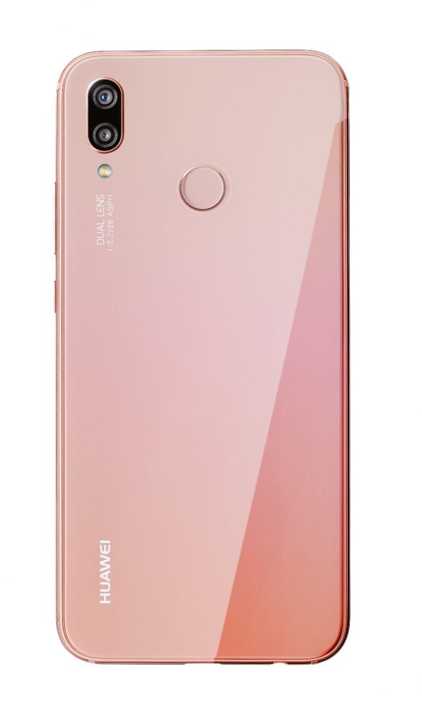 Rückseite des Huawei P20 lite in Sakura Pink