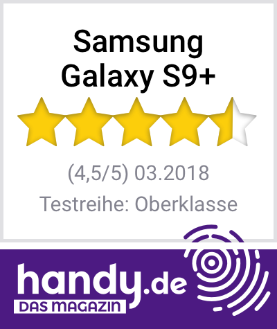Testsiegel Galaxy S9+