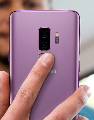 Fingerabdruckscanner beim Samsung Galaxy S9+