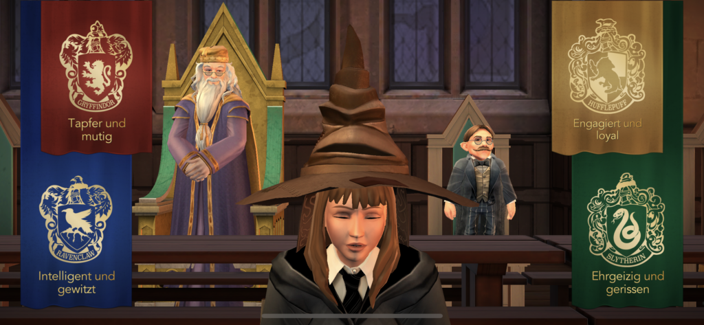 Häuser-Auswahl Harry Potter: Hogwarts Mystery