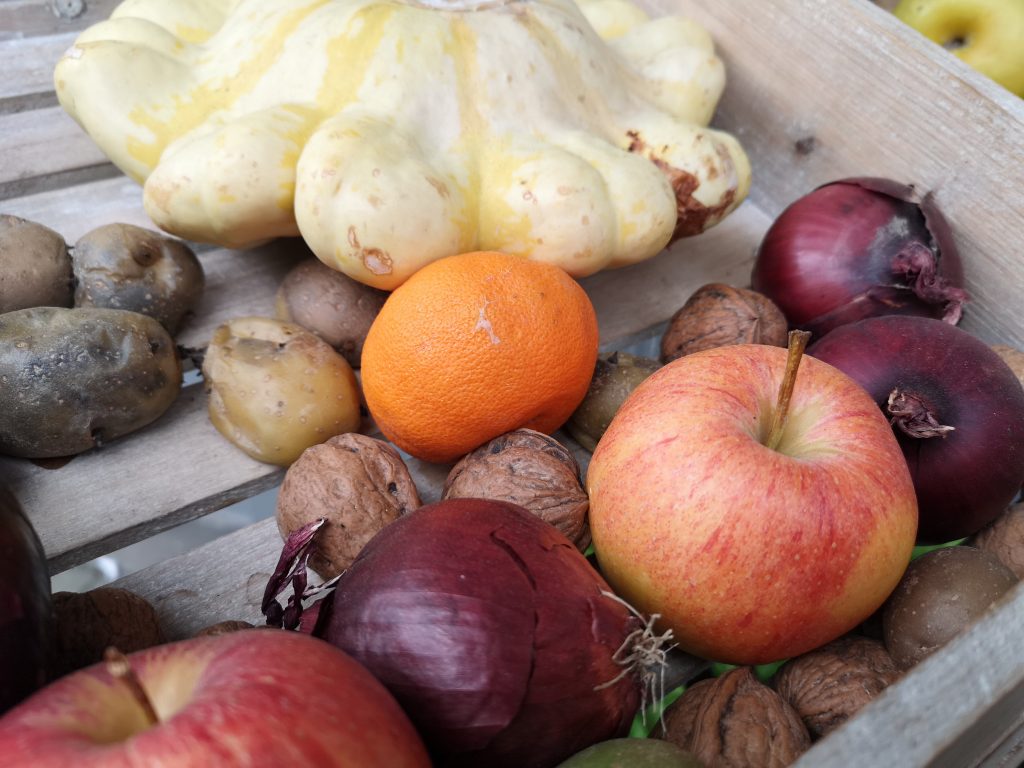 Obst und Gemüse Nahaufnahme aufgenommen mit dem Huawei P20 Pro