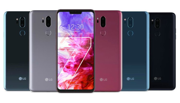 Mögliche Farbvarianten des LG G7 ThinQ