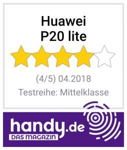Das Huawei P20 lite erzielt 4 von 5 Sternen im Test