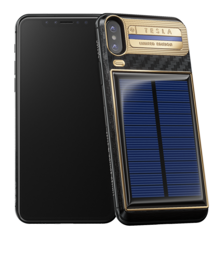 Iphone X Tesla Luxus Smartphone Mit Solarzelle Aufgetaucht Handyde