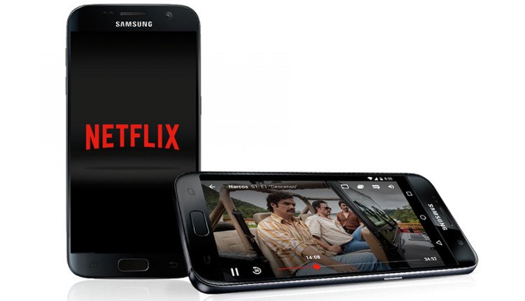 Netflix App auf einem Android-Gerät / Samsung Galaxy S7