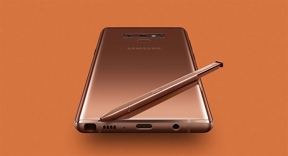 Samsung Galaxy Note 9 in Metallic Copper