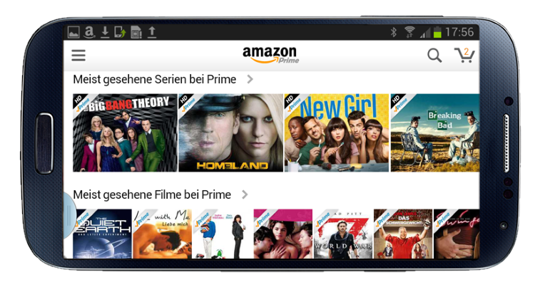 Amazon Video auf Android-Smartphone