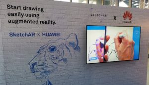 SketchAR ausprobiert bei der Huawei EcoConnect 2018