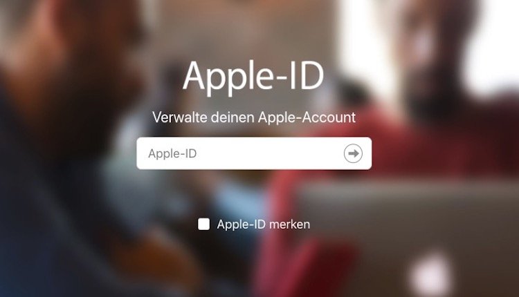Apple ID Eingabemaske