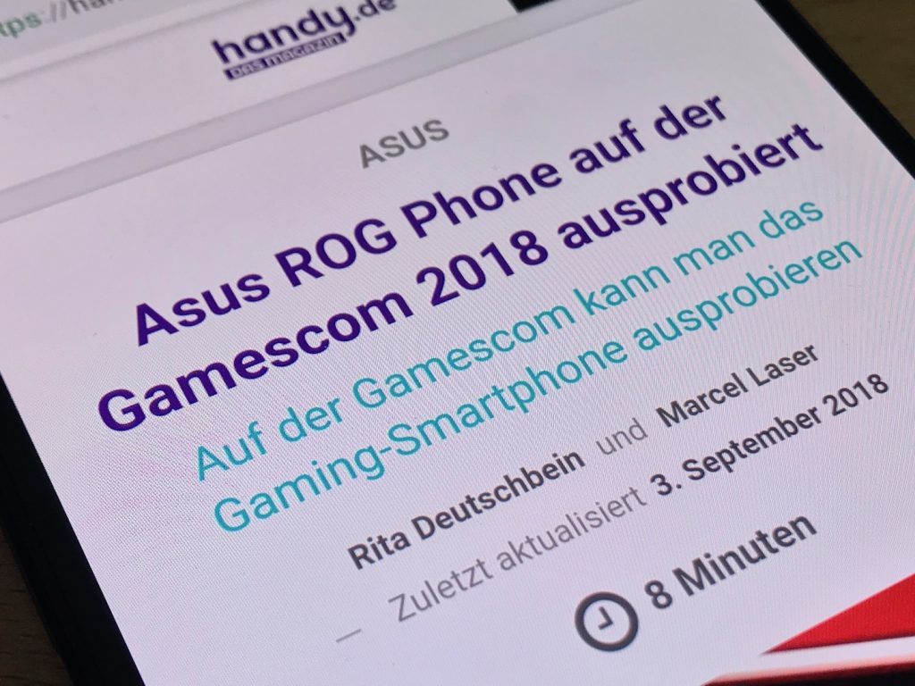 Asus ROG Phone Display
