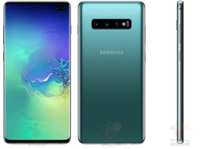 Samsung Galaxy S10+ in grüner Version