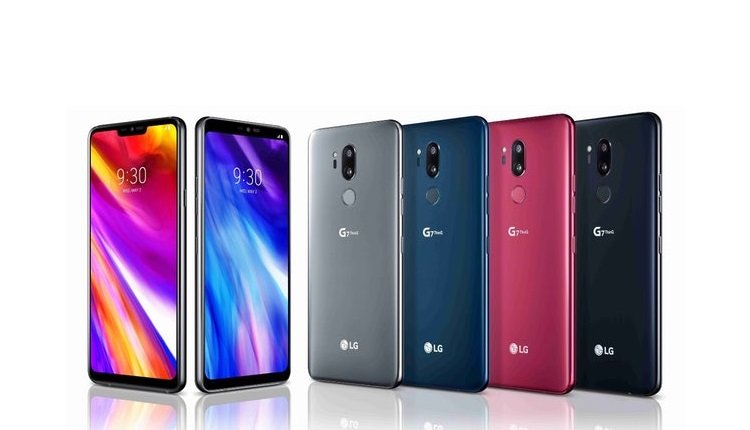 Das LG G7 ThinQ in verschiedenen Farben