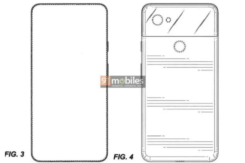 Google Pixel 4 Patent mit All-Screen-Design