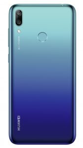 Huawei Y7 _hinten aurora blue