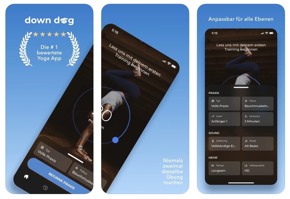 Yoga Down Dog App