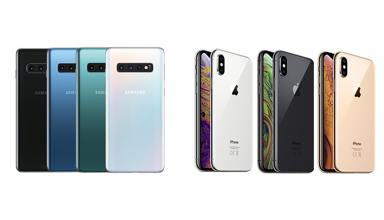 Galaxy S10 vs. iPhone Xs: Die Farben