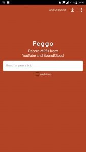 Screenshot des Peggo Youtube Downloader